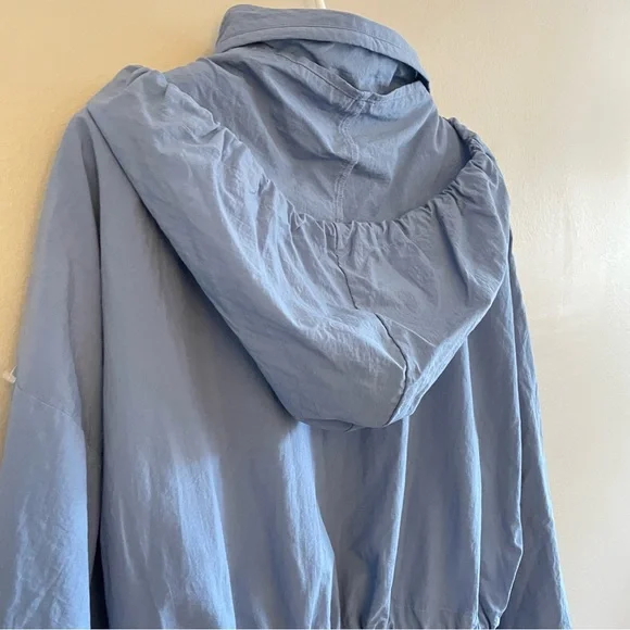 Vintage “Exclusiv” Light Blue Nylon Jacket w Toggle Cinched Waist **Like New - Picture 15 of 15